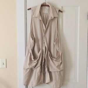 State the Label smock OS beige